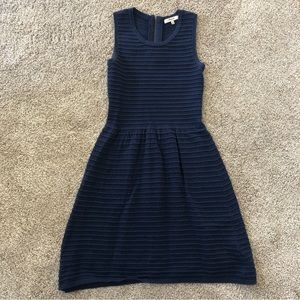 Madewell navy ribbed dress
